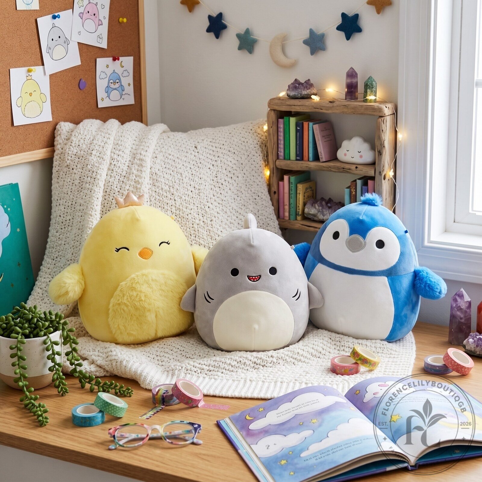 Squishmallow Animal Friend Trio Plush Toy