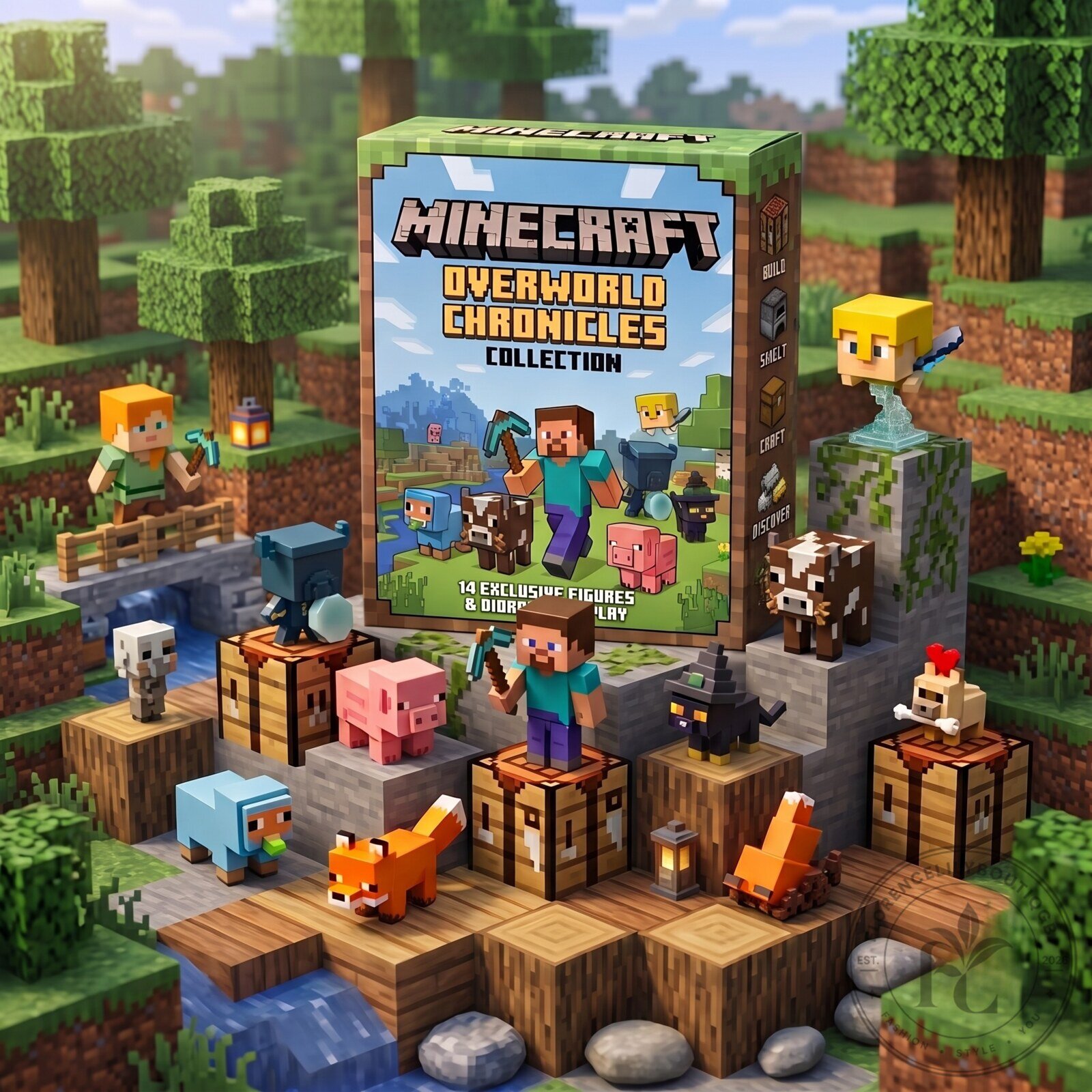 Minecraft Mini Overworld Chronicles Toy Set