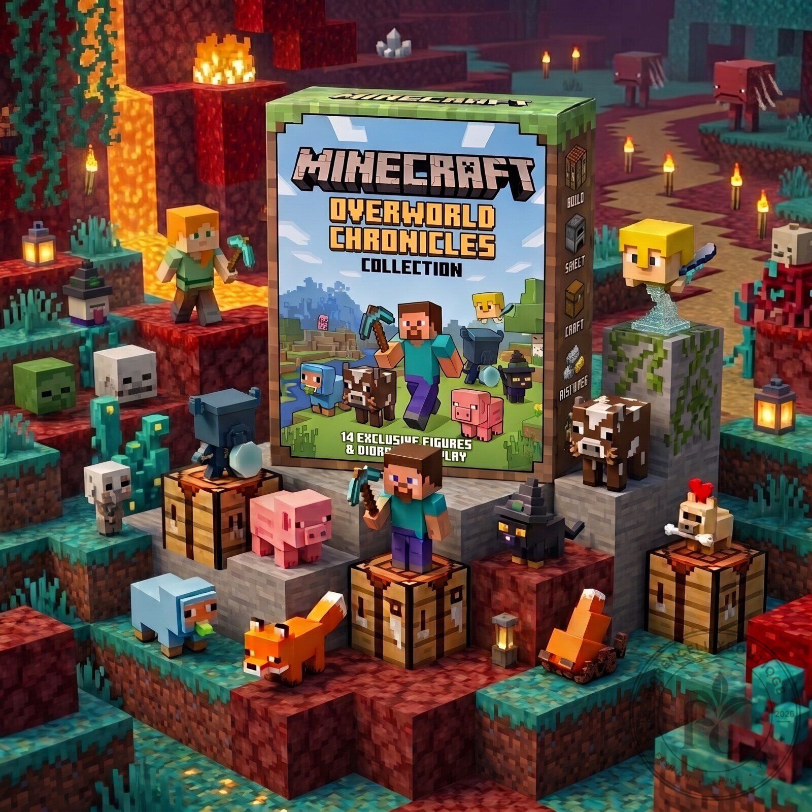 Minecraft Mini Overworld Chronicles Toy Set 4 Minecraft Mini Overworld Chronicles Toy Set