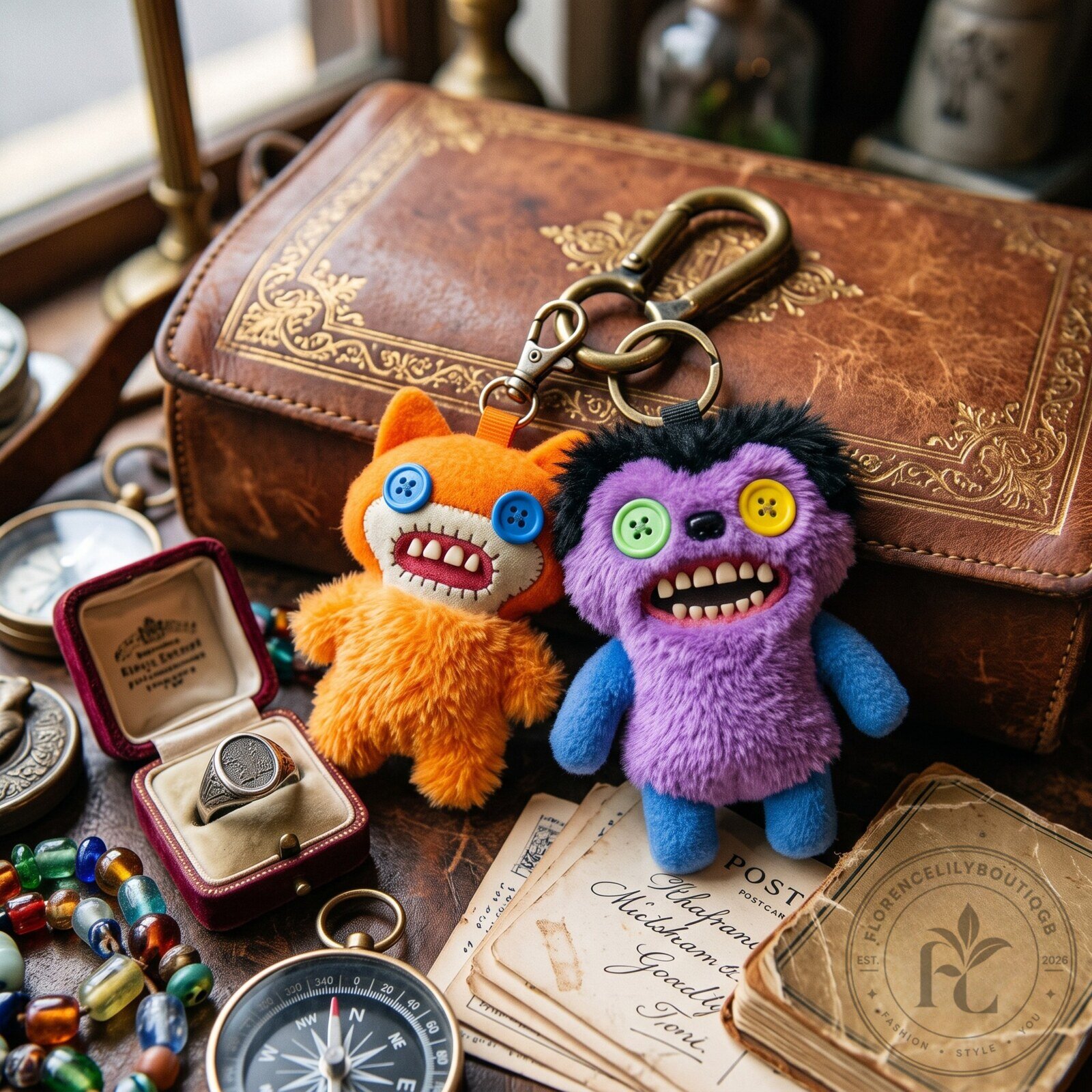Fuggler Duo Monsters Plush Keychain