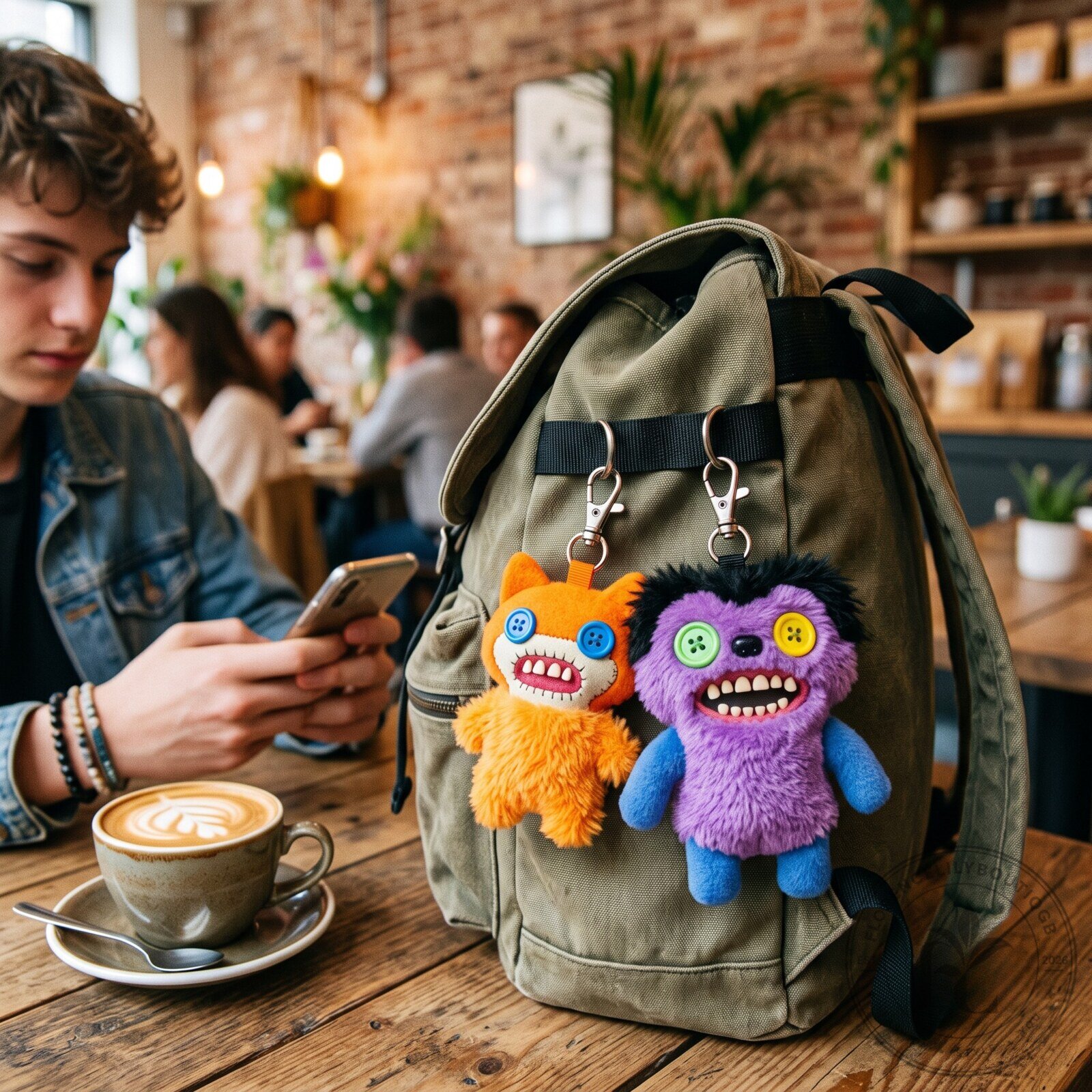 Fuggler Duo Monsters Plush Keychain