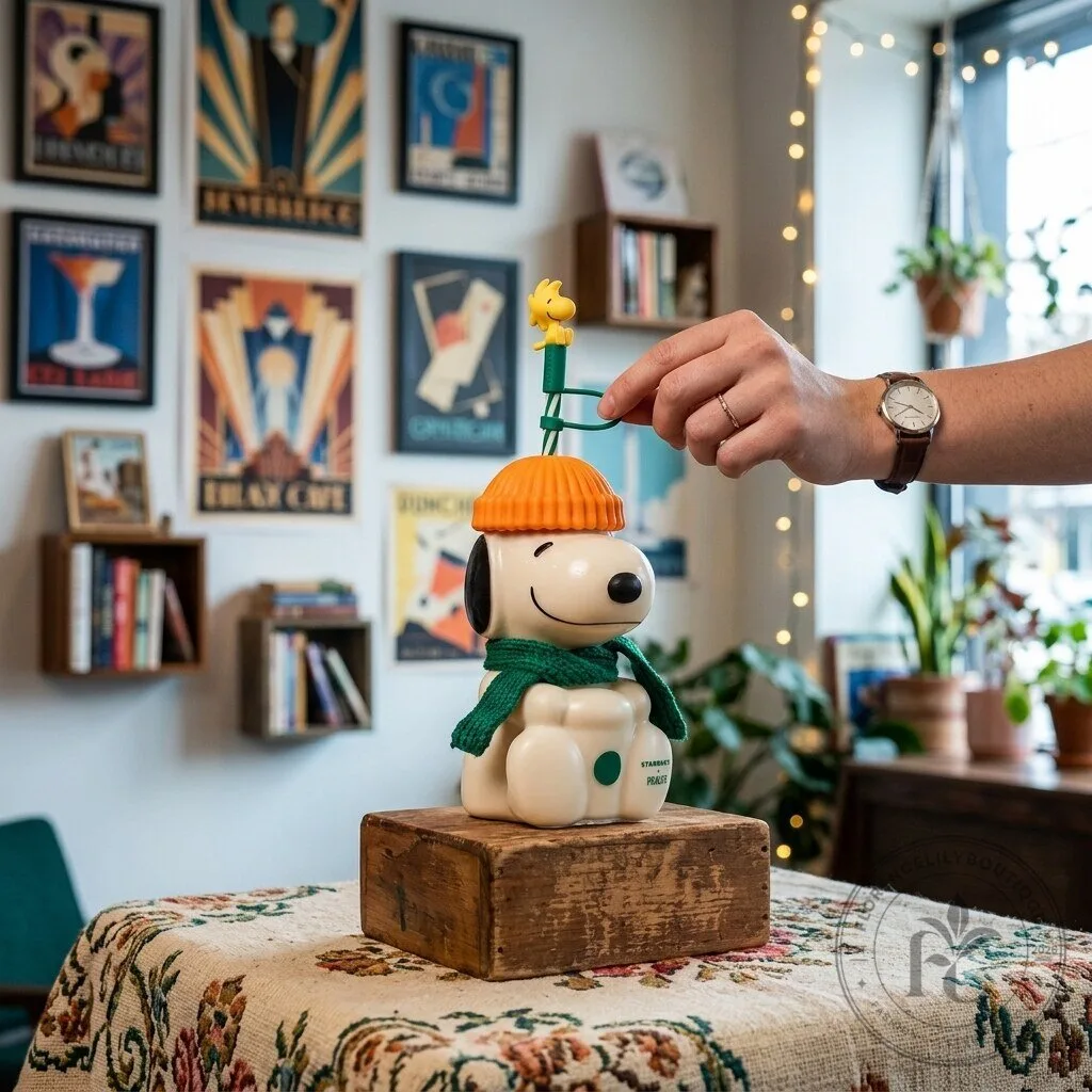 Starbucks Peanuts Snoopy Straw Bottle Cup