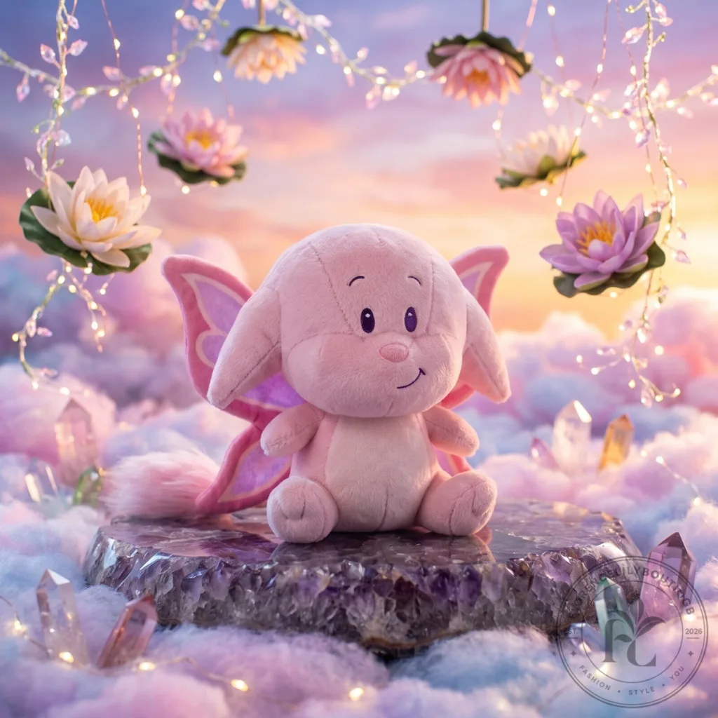 Neopets Faerie Kacheek Cute Pink Plush Toy Neopets Faerie Kacheek Cute Pink Plush Toy