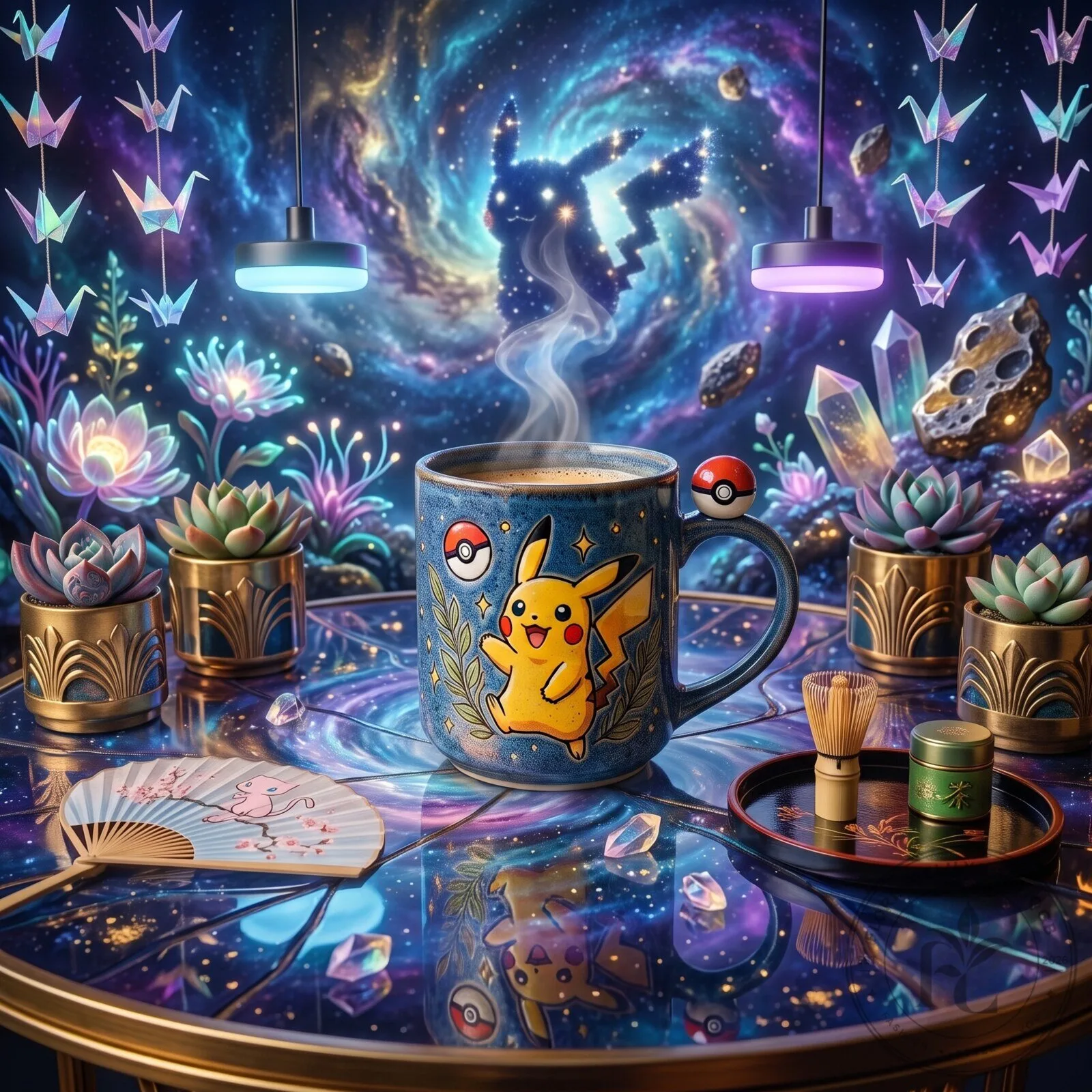 Pokemon Pikachu Ceramic Cup 4 Pokemon Pikachu Ceramic Cup