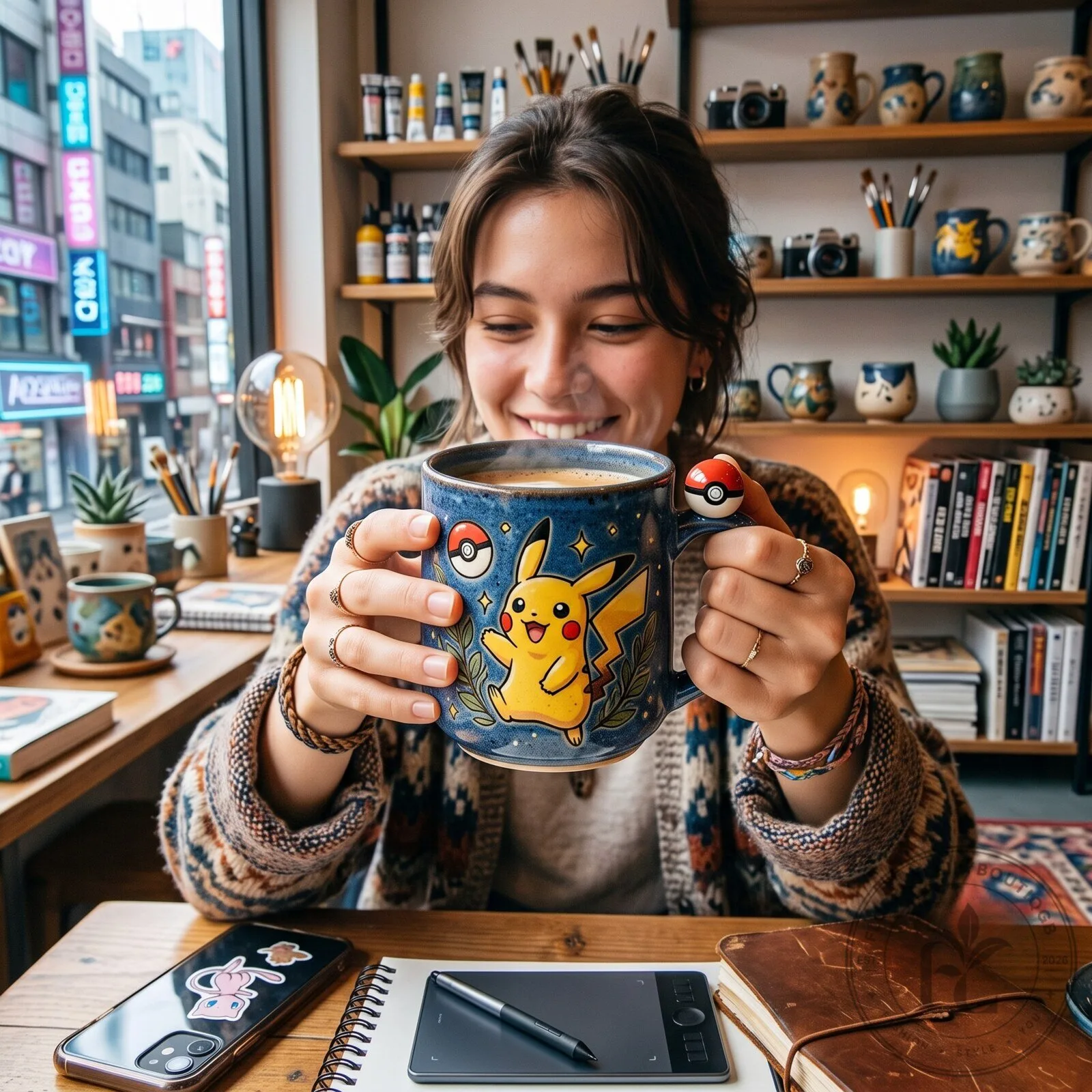 Pokemon Pikachu Ceramic Cup 5 Pokemon Pikachu Ceramic Cup