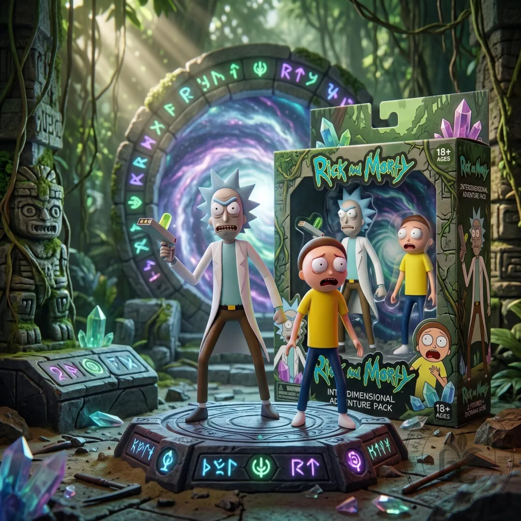 Rick and Morty Interdimensional Adventure Pack Action Figure Set Rick and Morty Interdimensional Adventure Pack Action Figure Set