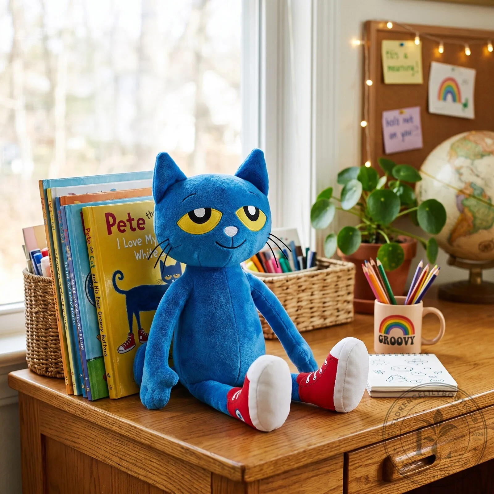 Groovy Pete the Cat Plush 14-Inch Toy Red Shoes