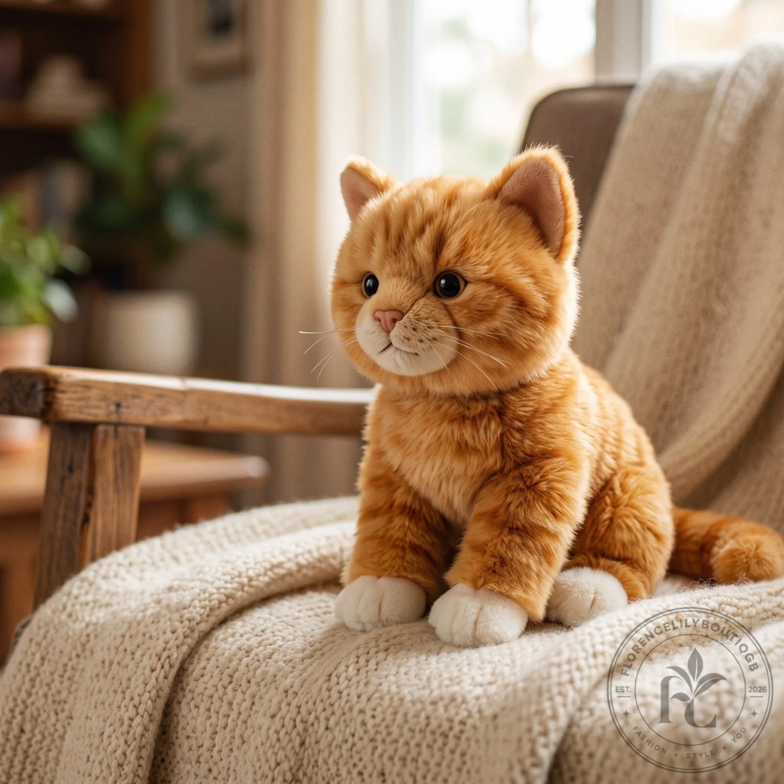 Adorable Soft Orange Kitty Stuffed Animal Plush Toy 3 Adorable Soft Orange Kitty Stuffed Animal Plush Toy