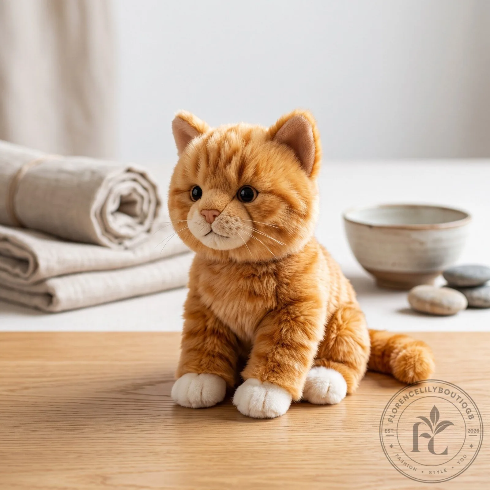 Adorable Soft Orange Kitty Stuffed Animal Plush Toy 4 Adorable Soft Orange Kitty Stuffed Animal Plush Toy
