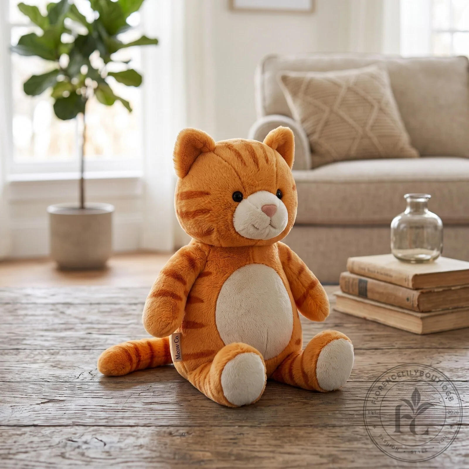 Adorable Orange Tabby Cat Stuffed Animal Plush Toy 5 Adorable Orange Tabby Cat Stuffed Animal Plush Toy