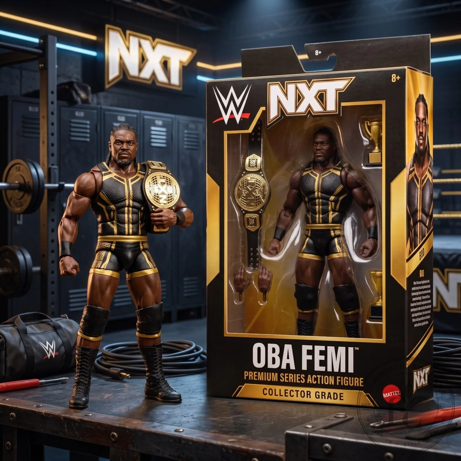 WWE NXT Oba Femi Premium Collectible Action Figure 5 WWE NXT Oba Femi Premium Collectible Action Figure
