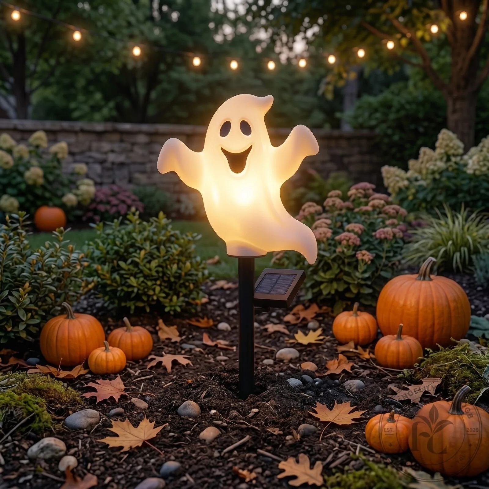 Spooky Ghost Solar Pathway Light For Halloween Yard 4 Spooky Ghost Solar Pathway Light For Halloween Yard