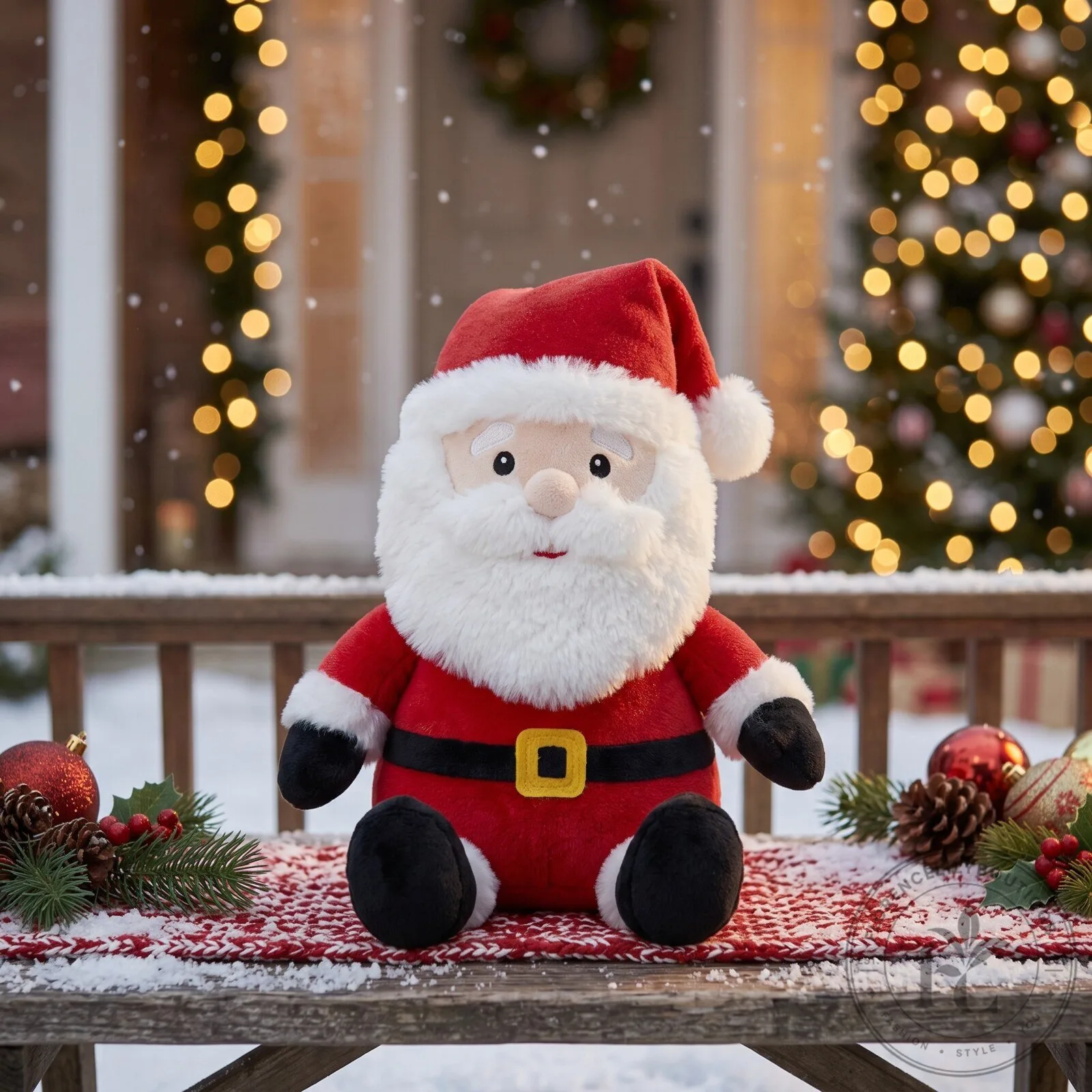 Cute Christmas Plush Animals Stuffed Reindeer Snowman Santa Toy Set 5 Cute Christmas Plush Animals Stuffed Reindeer Snowman Santa Toy Set