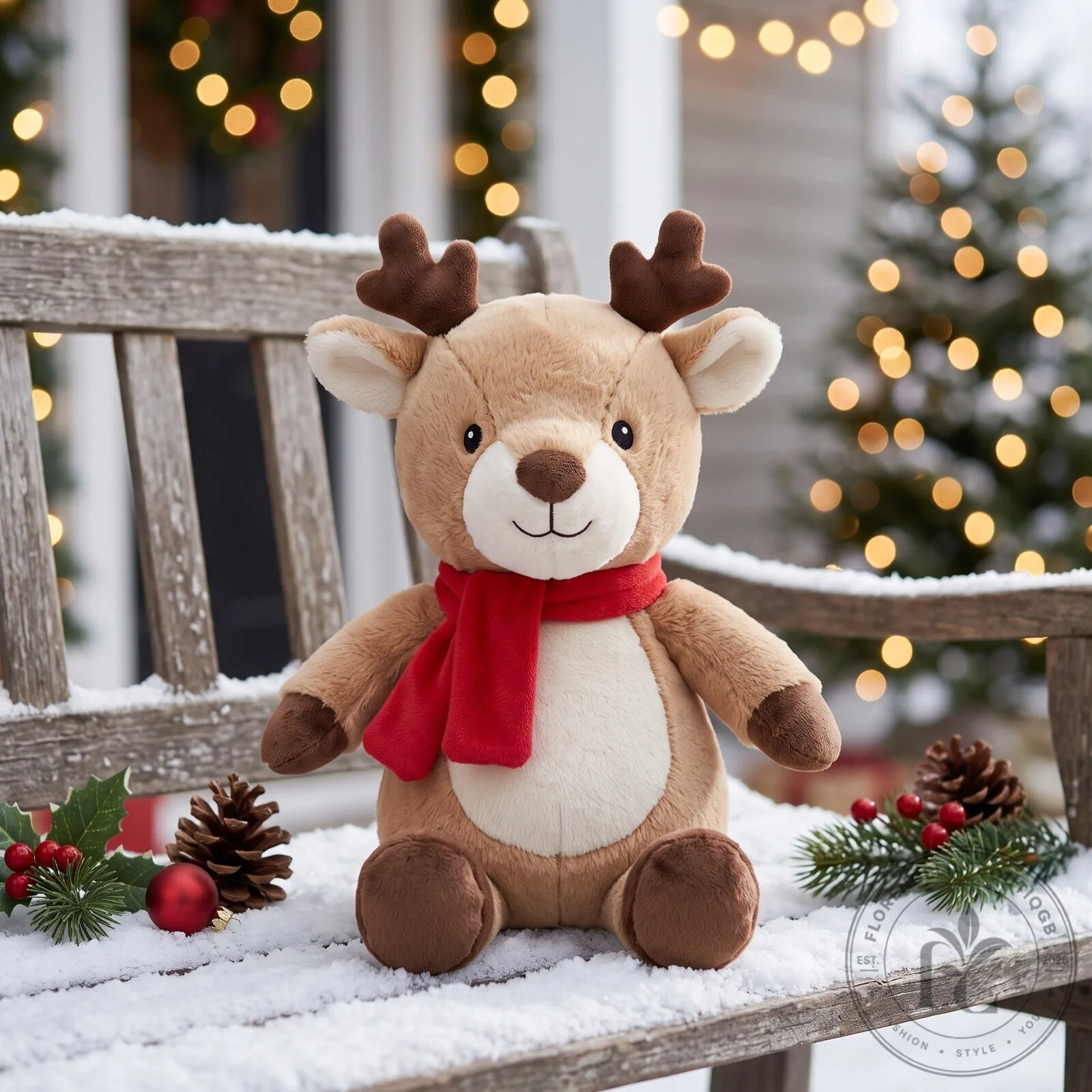 Cute Christmas Plush Animals Stuffed Reindeer Snowman Santa Toy Set 7 Cute Christmas Plush Animals Stuffed Reindeer Snowman Santa Toy Set