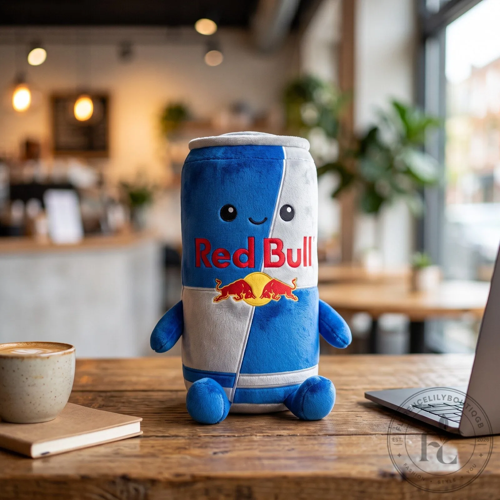 Red Bull Can Plushie Soft Stuffed Toy