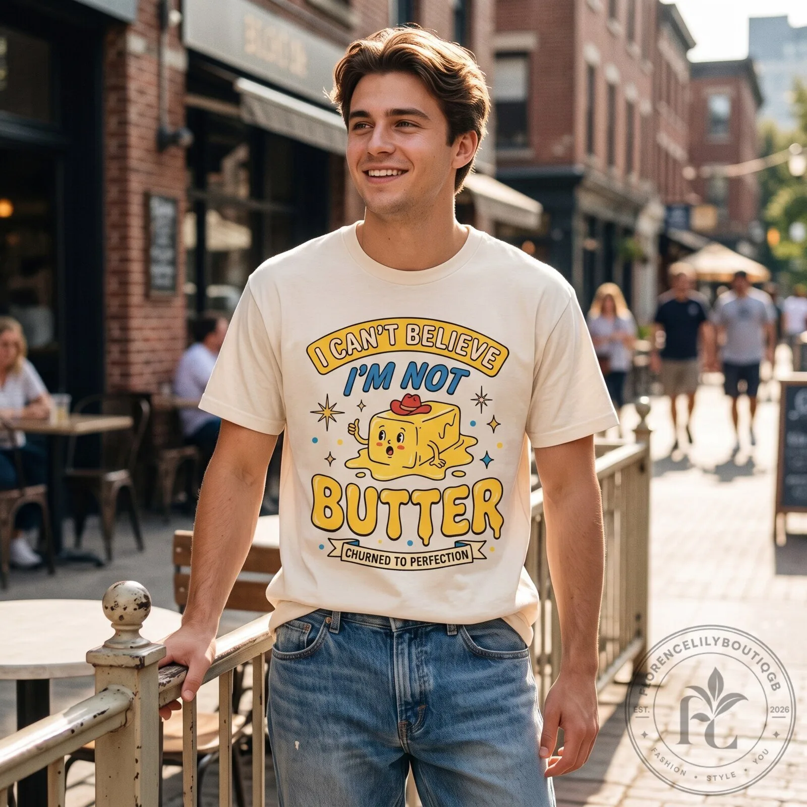 I Cant Believe Im Not Butter Graphic Tee Vintage Funny Shirt 5 I Cant Believe Im Not Butter Graphic Tee Vintage Funny Shirt