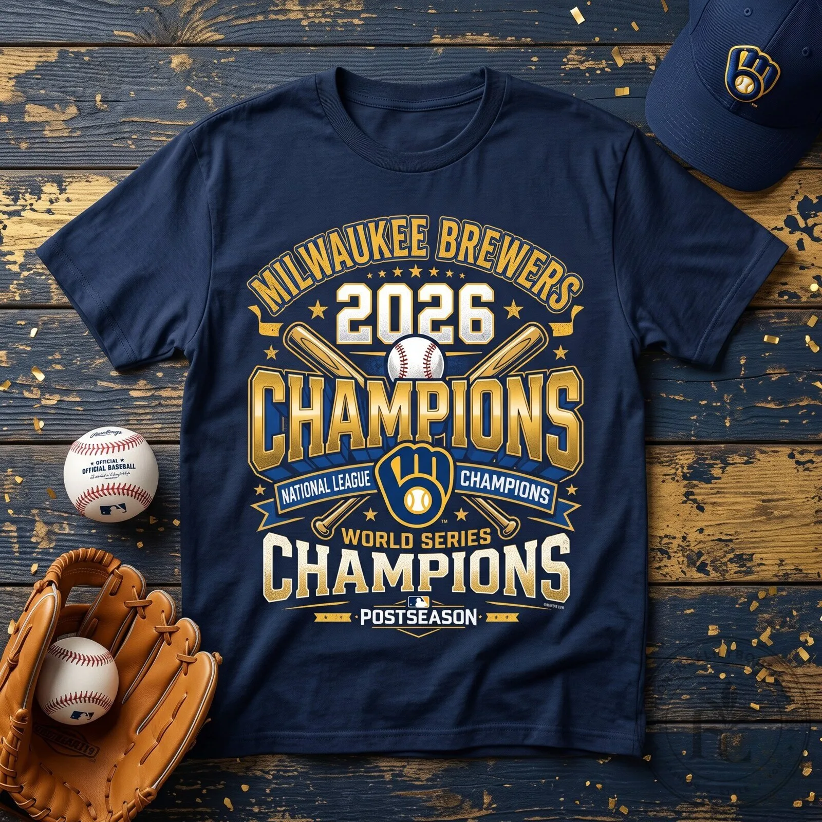 Milwaukee Brewers 2026 National League Champions T Shirt