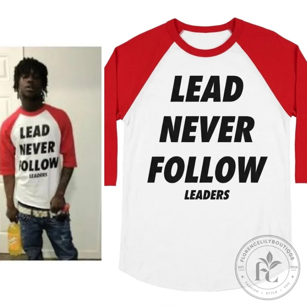 "Shop Trendy Chief Keef 3/4 Sleeve Raglan T-Shirt Online Now" 15 Chief Keef Lead Never Follow Leaders Raglan 3 4 Sleeve T shirt